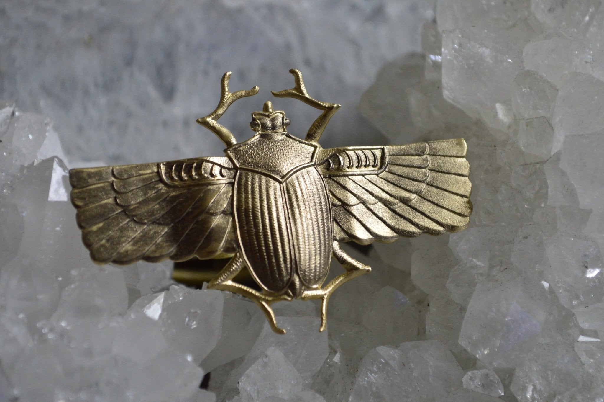 Ascend - Brass Scarab Ring - We Love Brass