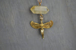 Load image into Gallery viewer, Ascended - Citrine Crystal Necklace - We Love Brass
