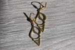 Cargar imagen en el visor de la galería, Auger Shell Brass Earrings - We Love Brass
