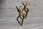 Cargar imagen en el visor de la galería, Auger Shell Brass Earrings - We Love Brass
