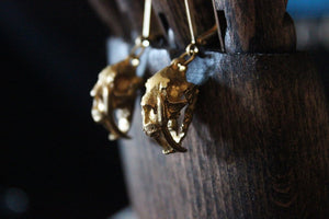 Beastly Earrings - Golden Treasure Box