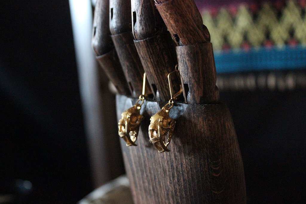 Beastly Earrings - Golden Treasure Box