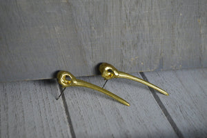 Bird Skull Earrings - CLEARANCE - We Love Brass