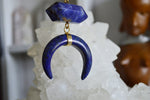 Load image into Gallery viewer, Blue Moon - Lapis and Sodalite Brass Necklace - We Love Brass
