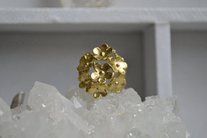 Bouquet of Daisies Brass Flower Ring - We Love Brass