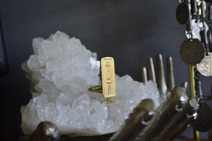Brass Cartouche Ring - We Love Brass