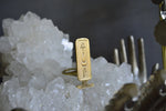 Load image into Gallery viewer, Brass Cartouche Ring - We Love Brass

