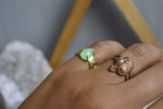 Load image into Gallery viewer, Brass Chrysoprase Ring - We Love Brass

