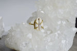 Load image into Gallery viewer, Brass Cowrie Shell Ring - We Love Brass
