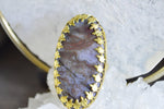 Load image into Gallery viewer, Brass Red Moss Agate Ring - We Love Brass
