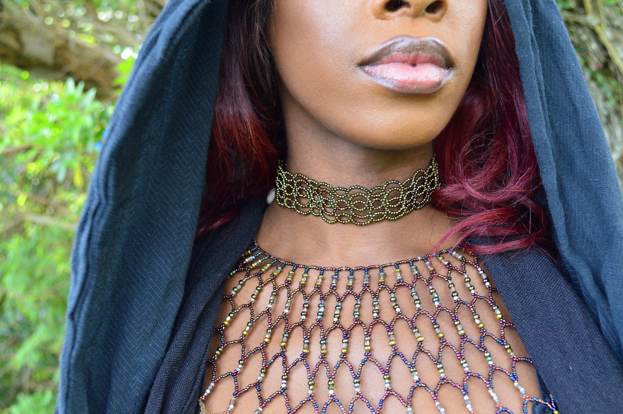 Bronze Age Seed Beads Choker - We Love Brass