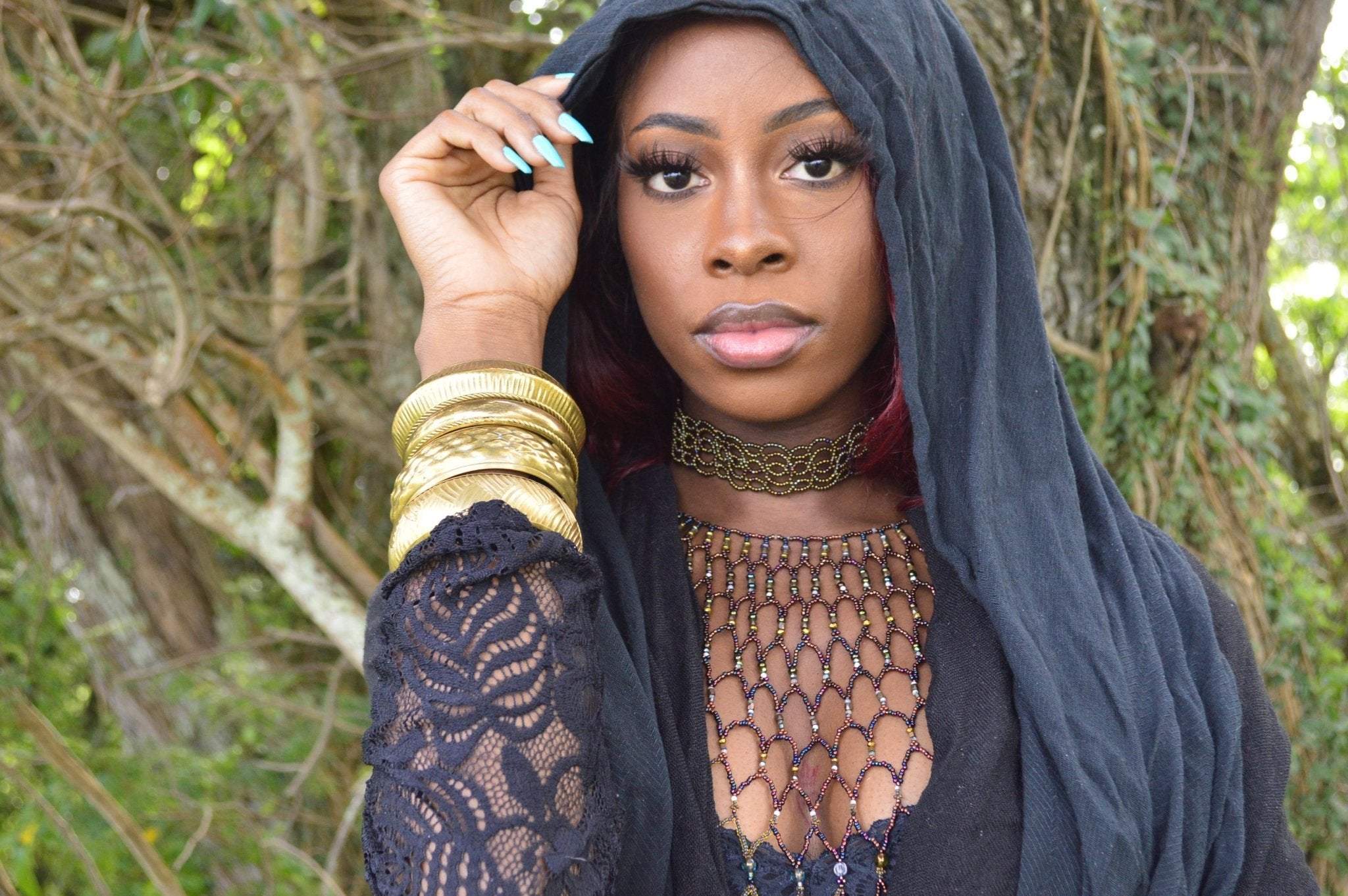 Bronze Age Seed Beads Choker - We Love Brass