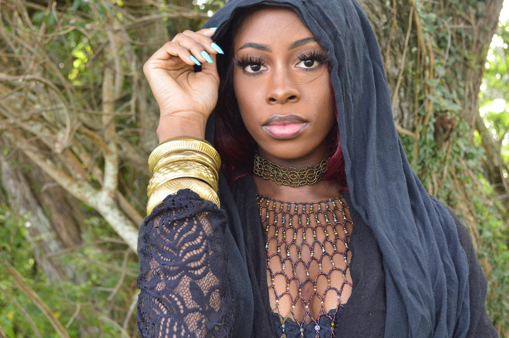 Bronze Age Seed Beads Choker - We Love Brass