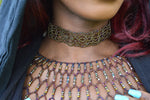 Cargar imagen en el visor de la galería, Bronze Age Seed Beads Choker - We Love Brass
