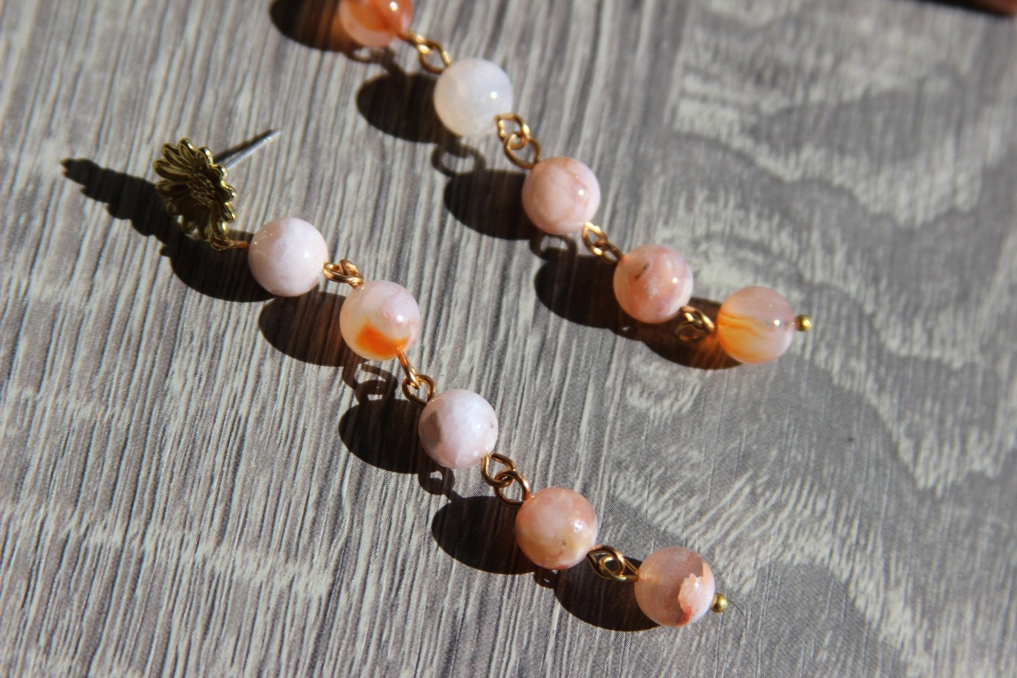 Cherry Blossom Crystal Earrings - We Love Brass