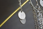 Cargar imagen en el visor de la galería, Chi - Afghan Inspired Silver Coin Ear Cuffs - We Love Brass
