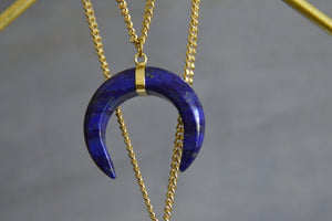 Cobalt Moon Multi-Layer Brass Necklace - We Love Brass