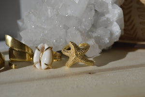 Coral Reef Brass Ring Set - We Love Brass