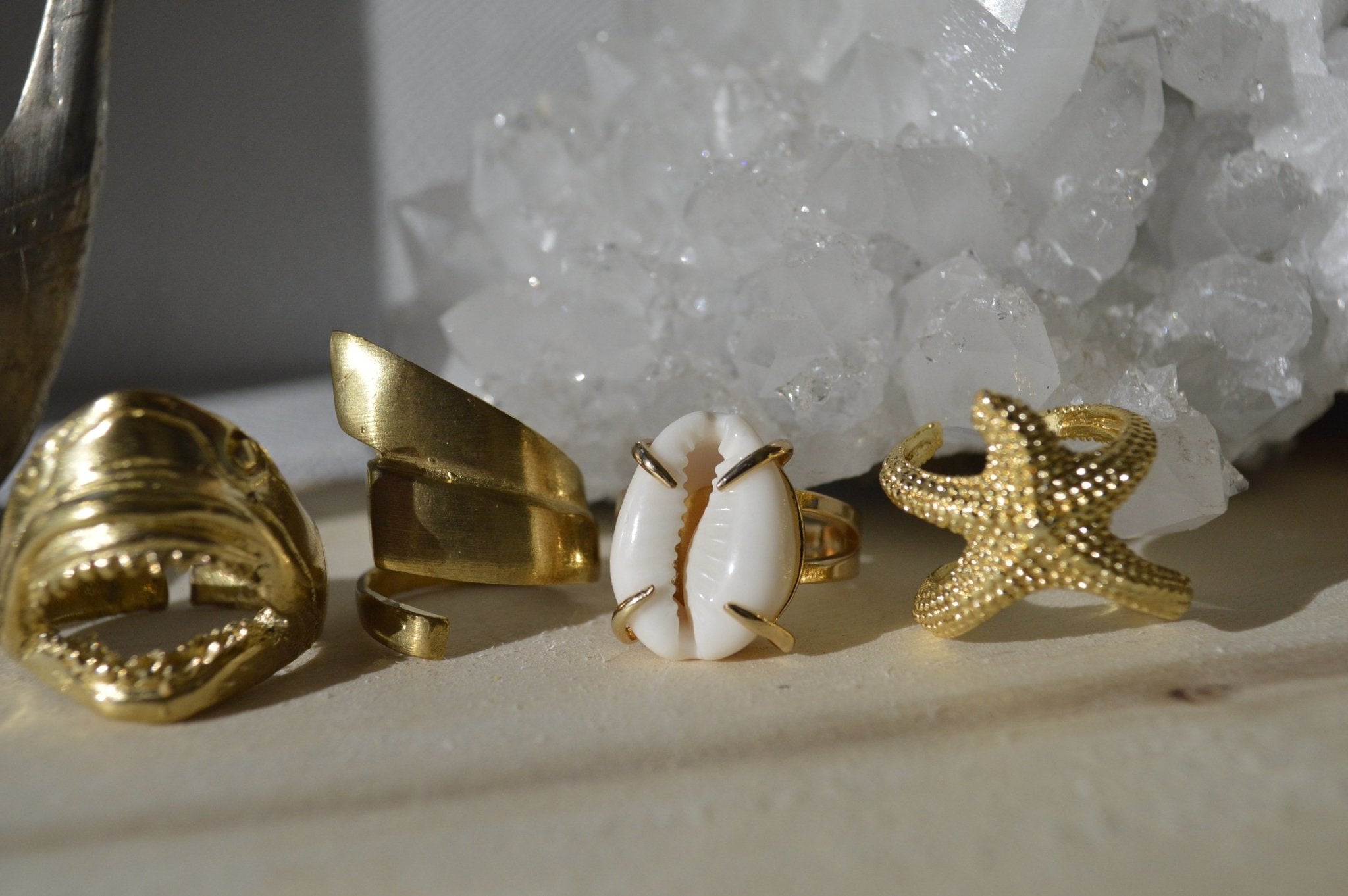 Coral Reef Brass Ring Set - We Love Brass