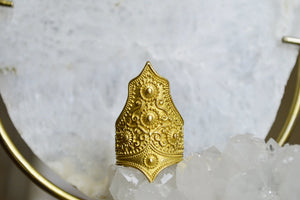 Coroa Brass Floral Ring - We Love Brass