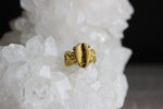 Load image into Gallery viewer, Cowrie Eye Brass Ring - We Love Brass
