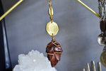 Load image into Gallery viewer, Cowrie - I - Brass Malawi Coin Necklace - We Love Brass
