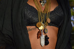 Load image into Gallery viewer, Cowrie - I - Brass Malawi Coin Necklace - We Love Brass
