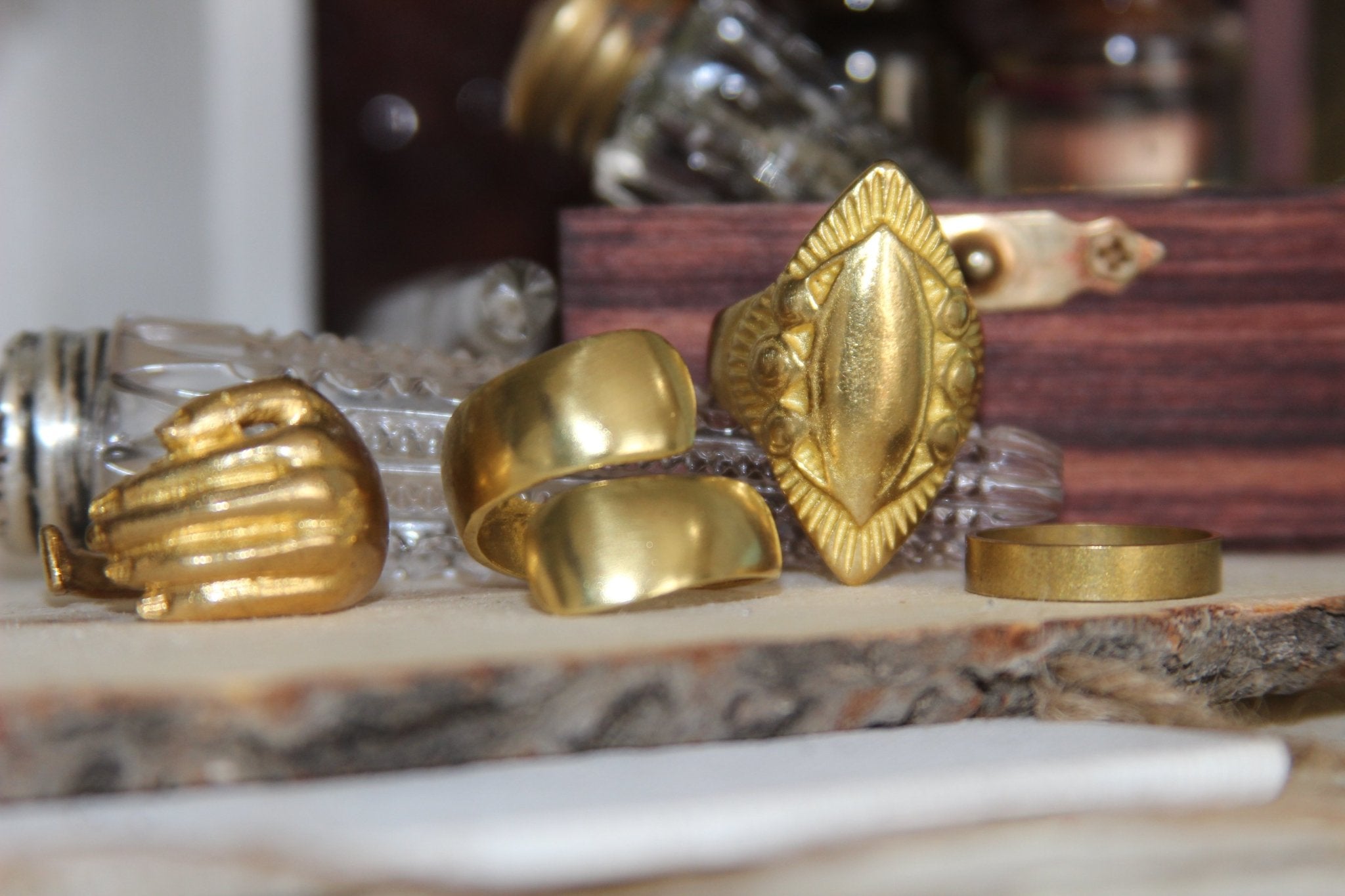Cruella Brass Ring Set - We Love Brass