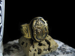 Load image into Gallery viewer, Cult of Khepri Ring - Golden Treasure Box

