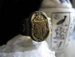 Load image into Gallery viewer, Cult of Khepri Ring - Golden Treasure Box

