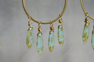 Czech Dagger Earrings - We Love Brass