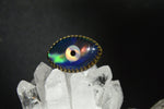 Load image into Gallery viewer, Darkness - Quartz/Opal Evil Eye Brass Ring - We Love Brass
