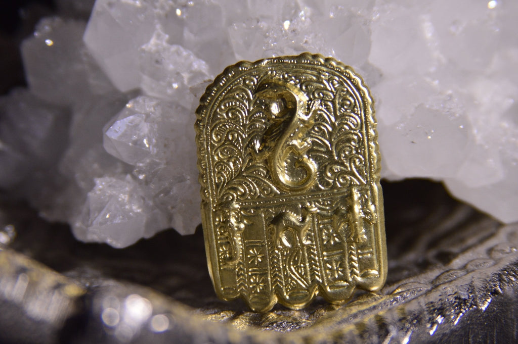 Desert Hamsa Brass Ring - We Love Brass