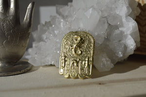 Desert Hamsa Brass Ring - We Love Brass