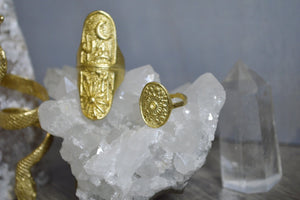 Desert Moonlight Brass Ring Set - We Love Brass