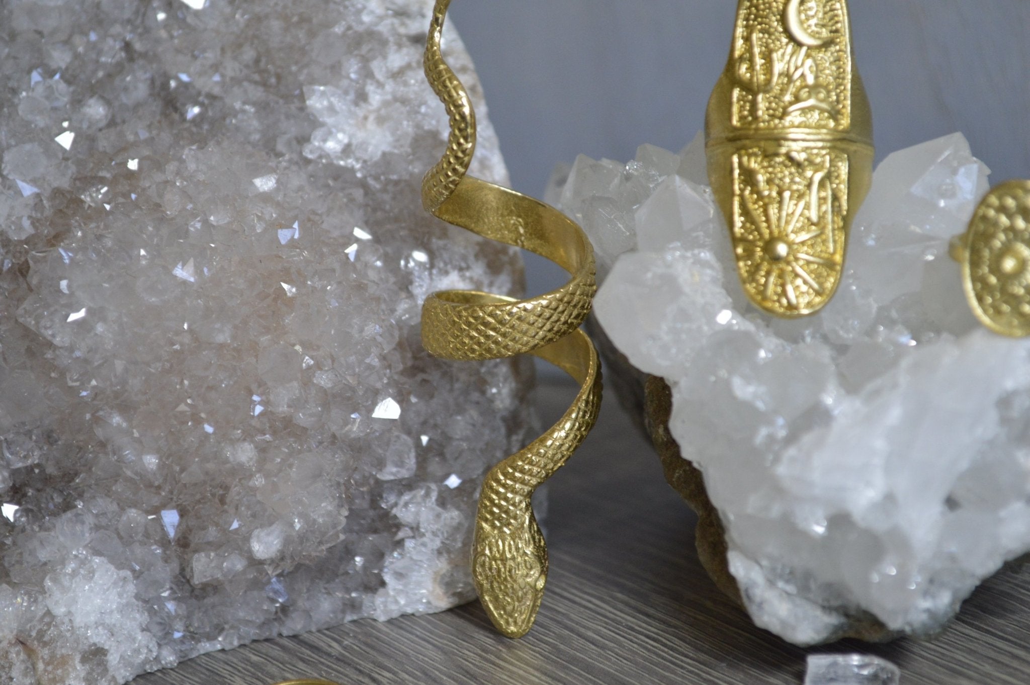 Desert Moonlight Brass Ring Set - We Love Brass