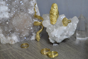 Desert Moonlight Brass Ring Set - We Love Brass