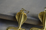 Load image into Gallery viewer, Double Cobra Earrings - We Love Brass
