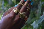 Load image into Gallery viewer, Double Headed Brass Serpent Ring - We Love Brass
