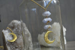 Cargar imagen en el visor de la galería, Duality Brass Moon Necklace Set - We Love Brass
