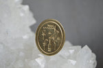 Cargar imagen en el visor de la galería, Egyptian Brass Signet Ring - We Love Brass
