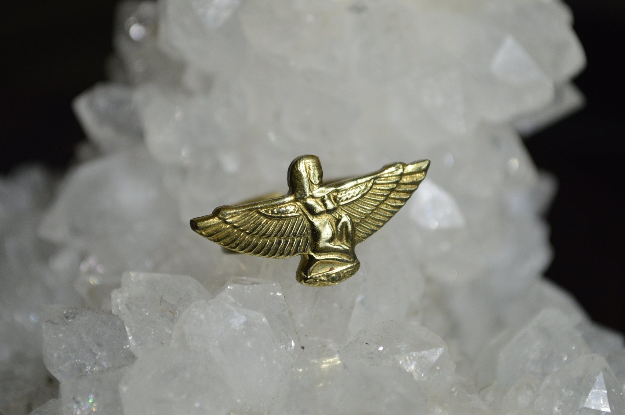 Egyptian Goddess Brass Ring - We Love Brass
