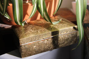 Egyptian Lotus Brass Jewelry Box - We Love Brass