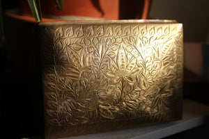 Egyptian Lotus Brass Jewelry Box - We Love Brass