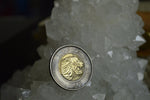 Load image into Gallery viewer, Ethiopian Lion head Coin Ring - We Love Brass
