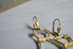 Load image into Gallery viewer, Ethiopian Opal Waist Beads Brass Earrings - We Love Brass
