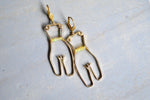 Cargar imagen en el visor de la galería, Ethiopian Opal Waist Beads Brass Earrings - We Love Brass
