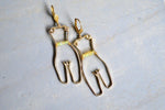 Load image into Gallery viewer, Ethiopian Opal Waist Beads Brass Earrings - We Love Brass
