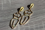 Load image into Gallery viewer, Ethiopian Opal Waistbeads Brass Earrings - We Love Brass
