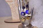 Load image into Gallery viewer, Evil Eyed Brass Earrings - We Love Brass
